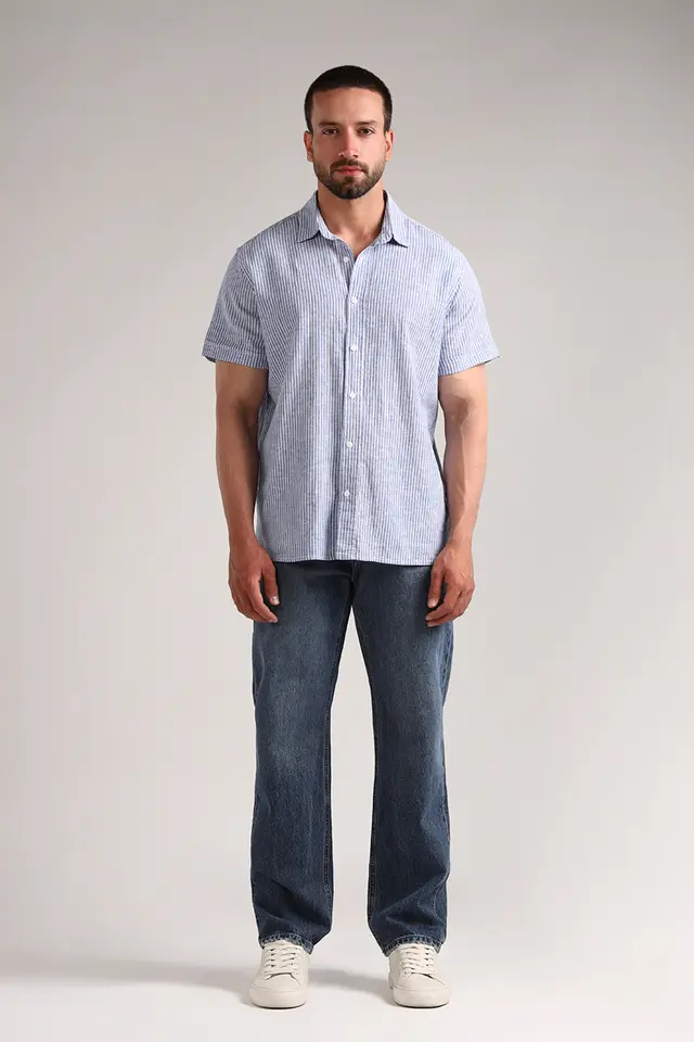 پیراهن آستین کوتاه مردانه مدل 4527-لوک