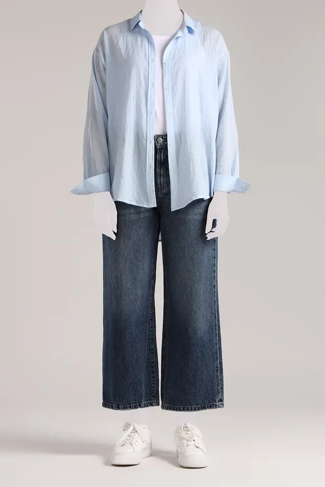 شومیز تابستانی نخی زنانه مدل 4429-لوک