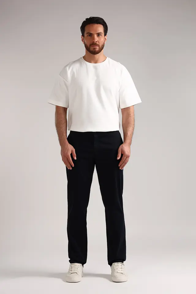 شلوار راسته فاق بلند مردانه مدل 4605-لوک