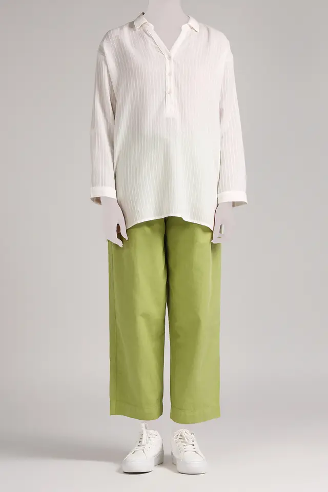 بلوز سه دکمه زنانه مدل 4322-لوک