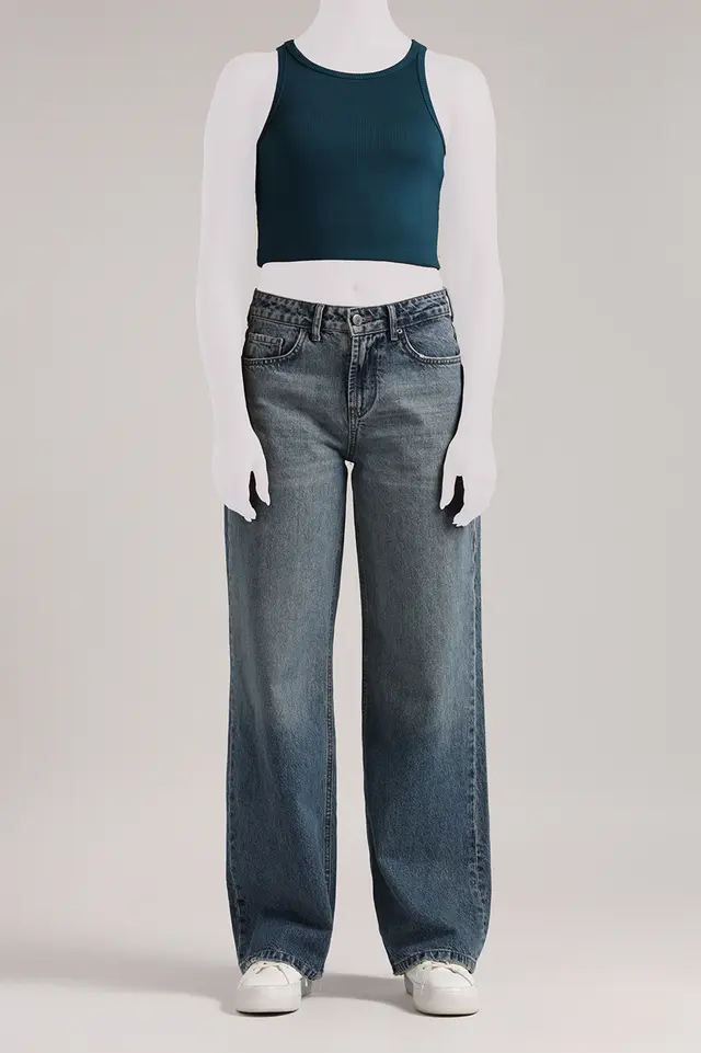 کراپ تاپ کبریتی زنانه مدل4766-لوک