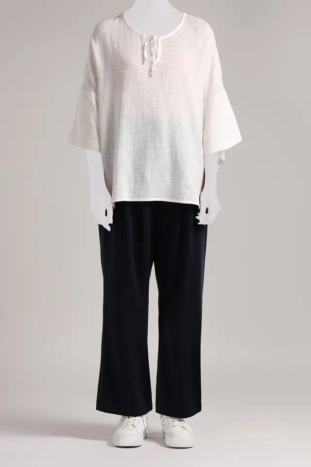 بلوز یقه بند دار مدل 4366-لوک