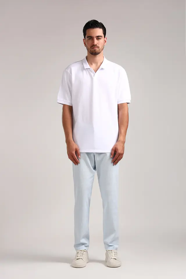 پولوشرت بدون دکمه مردانه مدل 4833-لوک