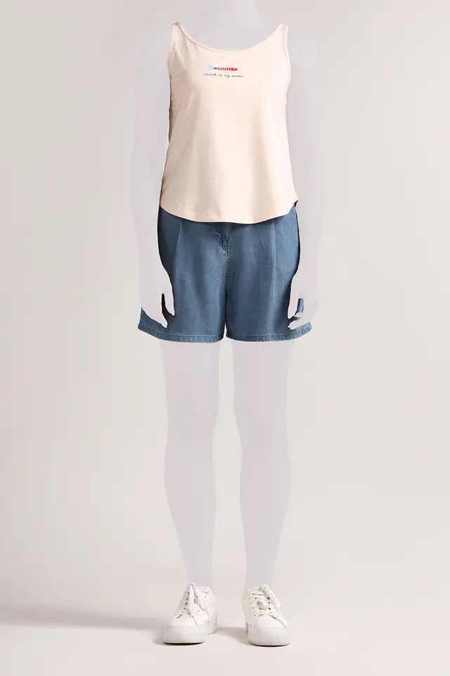 شلوارک کوتاه طرح جین زنانه مدل 3963-لوک