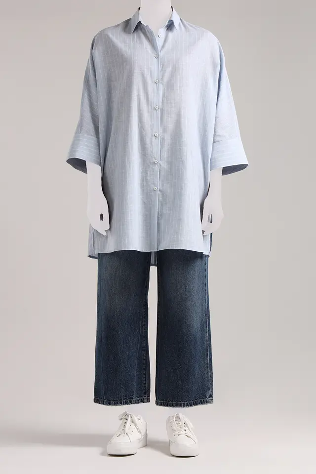 تونیک راه راه زنانه مدل 4832-لوک