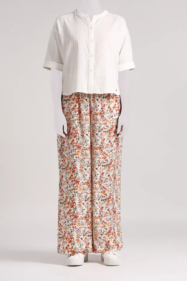 دامن شلواری گلدار زنانه مدل 4971-لوک