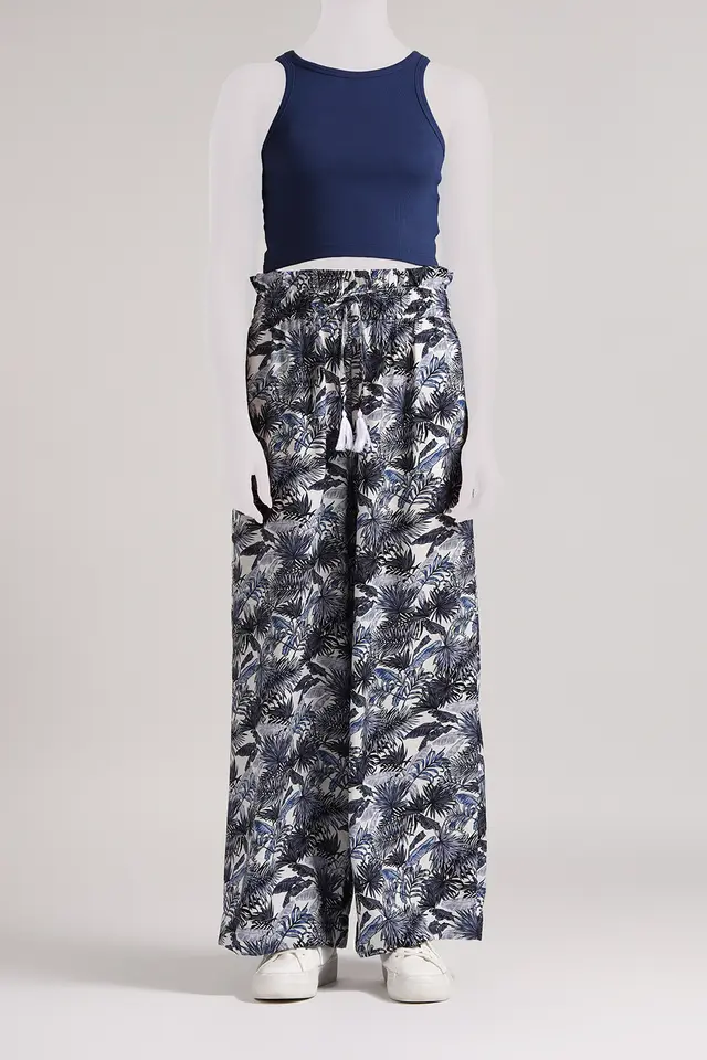 دامن شلواری گلدار زنانه مدل 4971-لوک