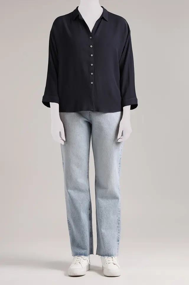 شلوار جین راسته زنانه مدل 4743-لوک