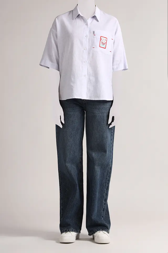 شومیز جیب دار زنانه مدل 4820-لوک