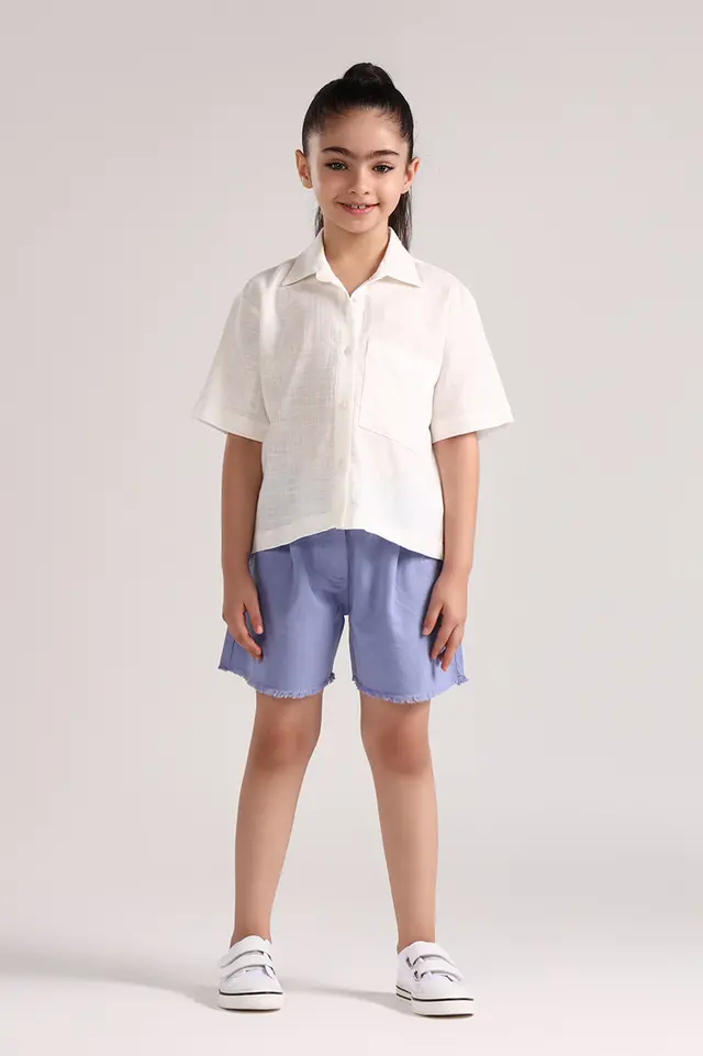 شومیز کوتاه دخترانه مدل 4964-لوک