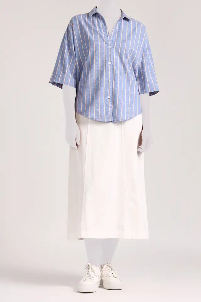 شومیز راه راه زنانه مدل 4855-لوک