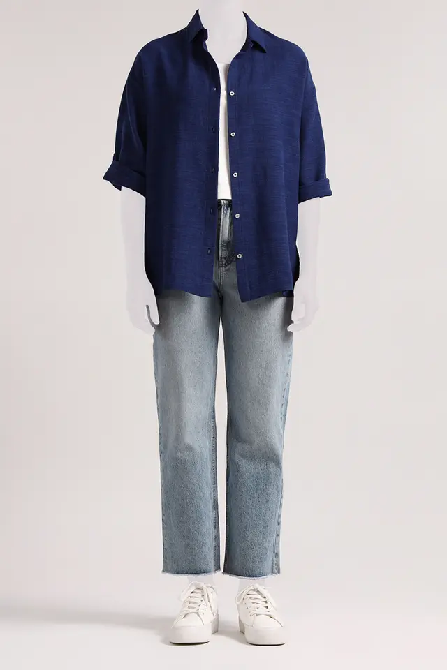 شومیز آستین بلند زنانه مدل 4962-لوک