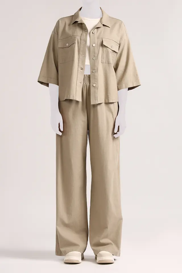 شکت لینن زنانه مدل 4957-لوک