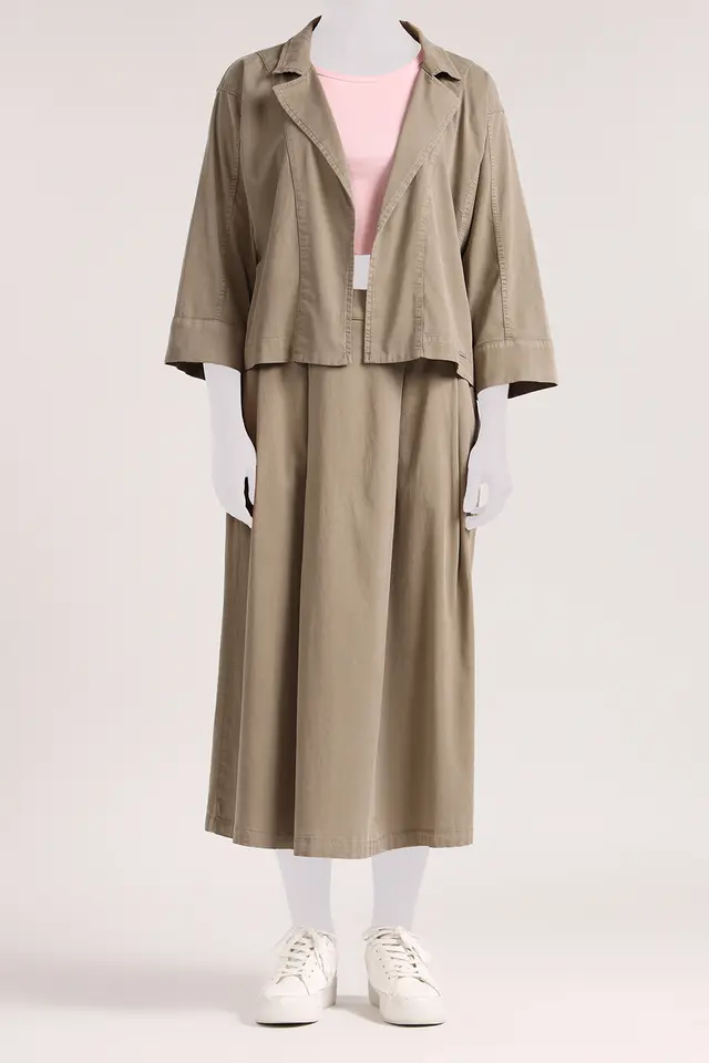 کت یقه انگلیسی زنانه کد 4821-لوک