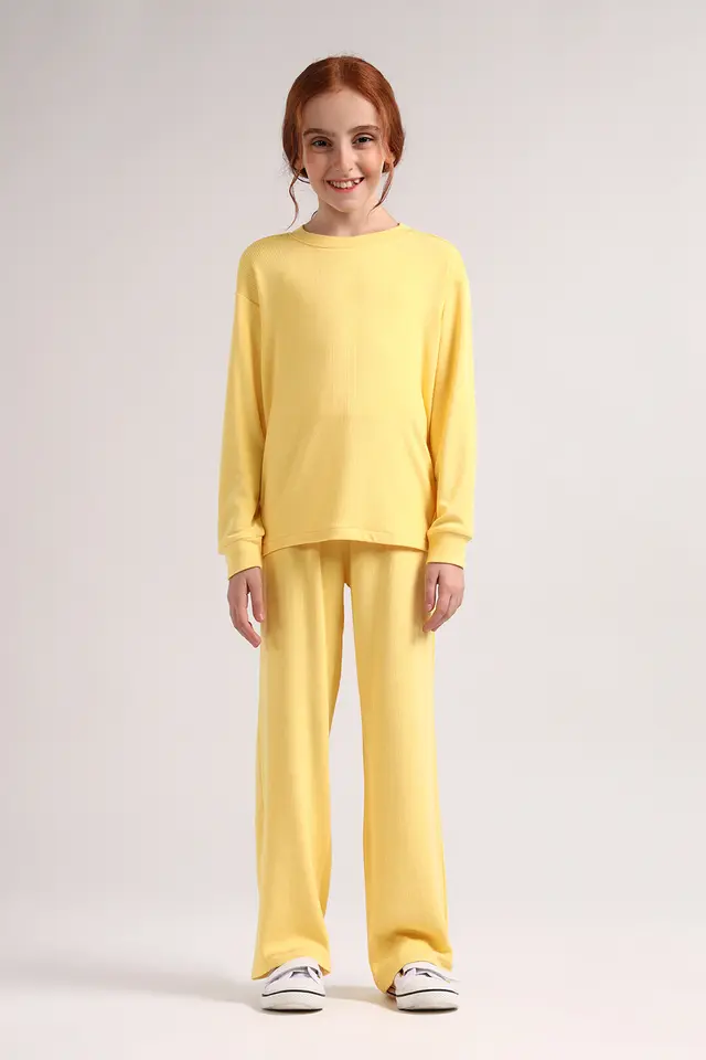 بلوز یقه گرد دخترانه مدل 5054-لوک