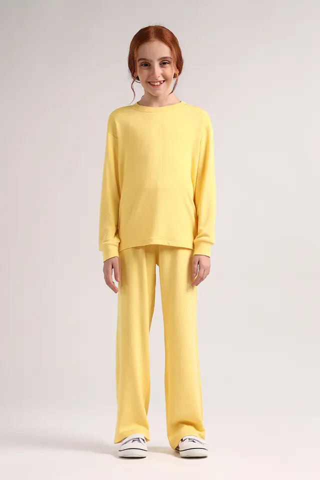 شلوار ساده دخترانه مدل 5055-لوک